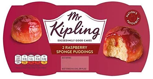 Mr. Kipling Raspberry Sponge Pudding 4 x 2pk x 108g